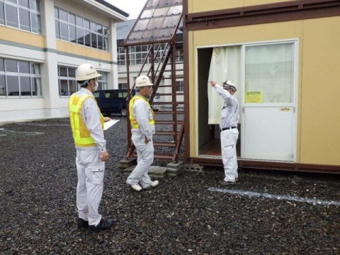 足場組立状況確認